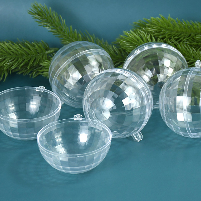 Christmas Clear Ball Transparent Craft Plastic Fillable Bauble Home Wedding  Party Decor Xmas Tree Hanging Ornaments Gift Box - Christmas Ball Ornaments  - AliExpress